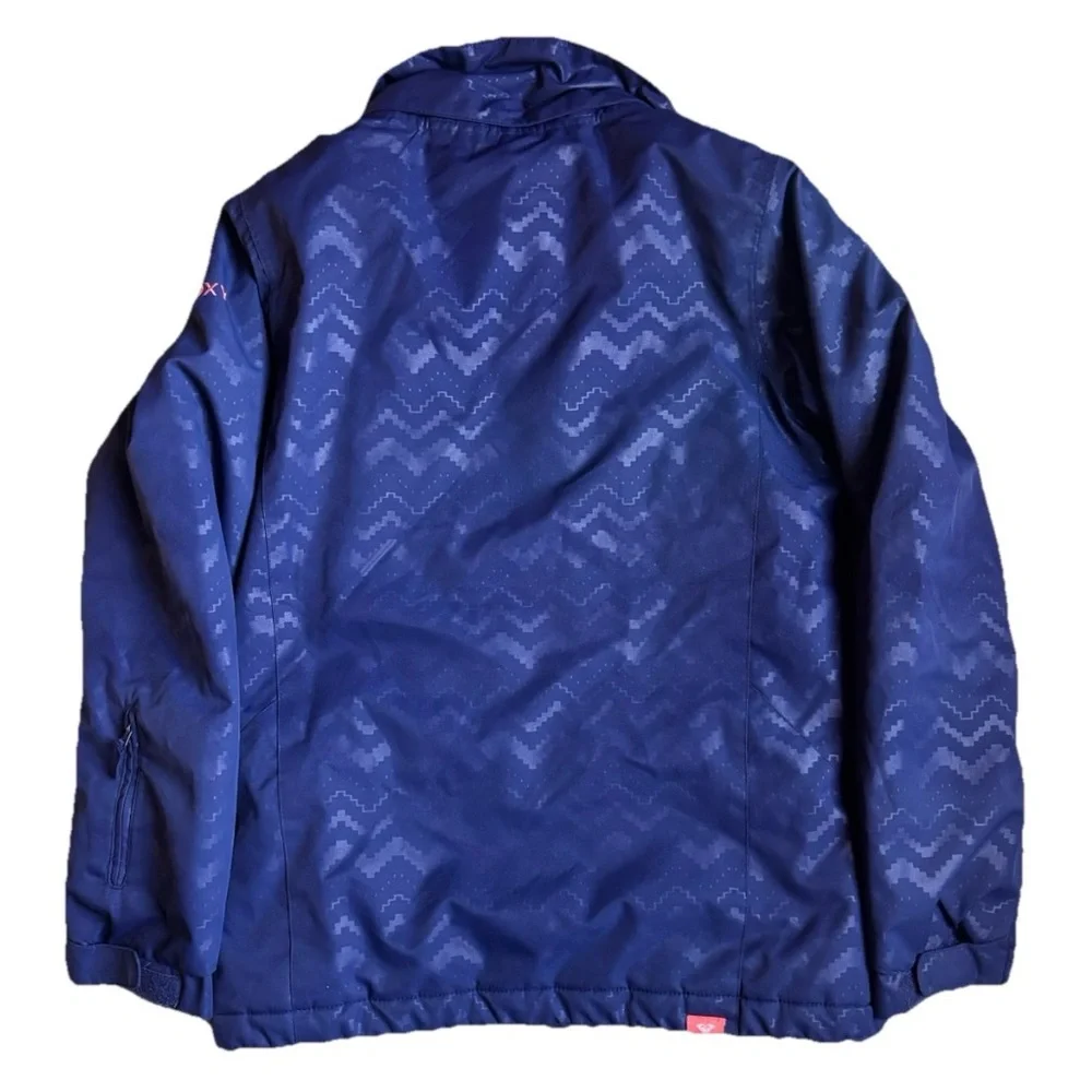 Roxy Snow Jacket Girls Size X-Large Blue Dryflight Technology Full Zip No Hood